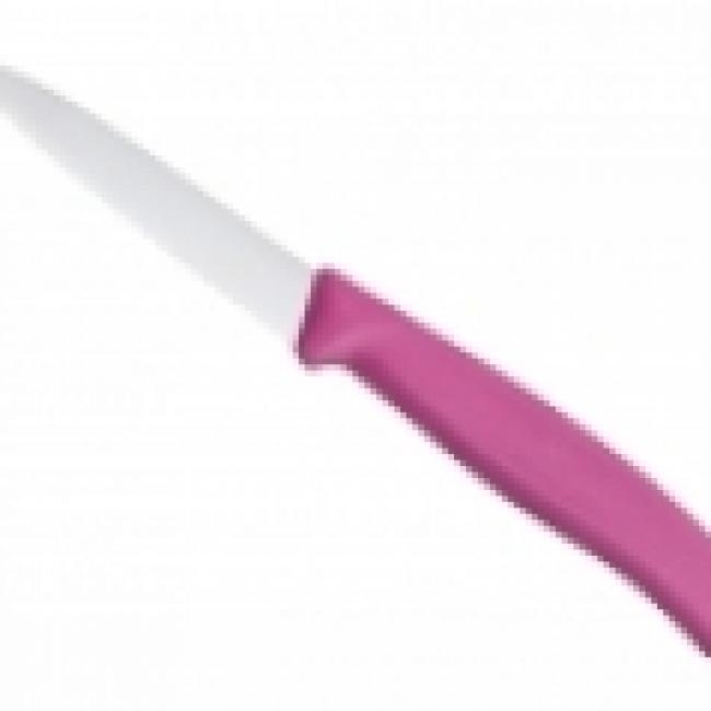 Couteau office dents 8cm ROSE