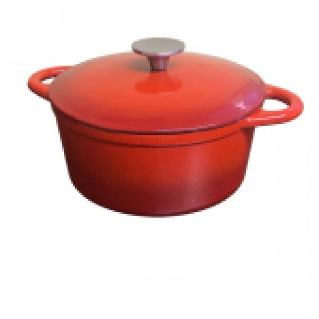 Cocotte en FONTE 24cm Rouge