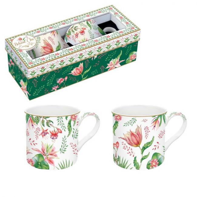 Coffret 2 mugs 30cl BOTANIC CHIC