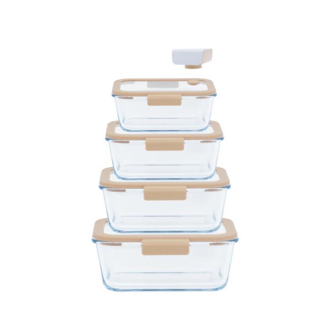 Set de 4 boites + pompe MISE S/V