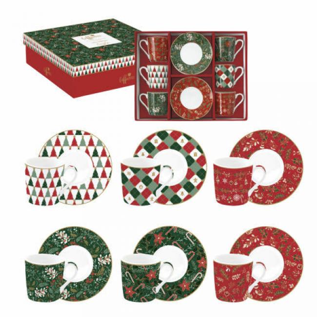 Coffret 6 PT café FANCY