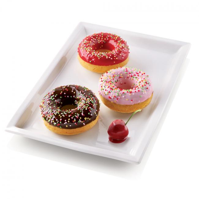Moule 6 donuts 7,5cm SILICONE