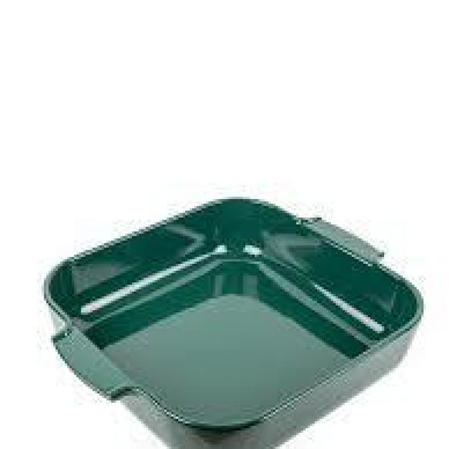 plat four carré 28cm VERT FORÊT