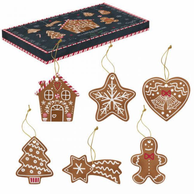 6 décors porcelaine GINGERBREAD