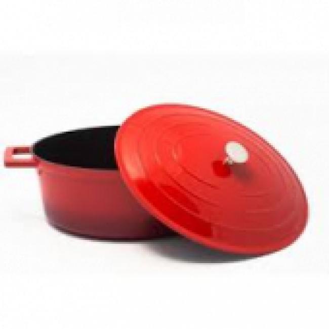 Cocotte en FONTE 31cm Rouge