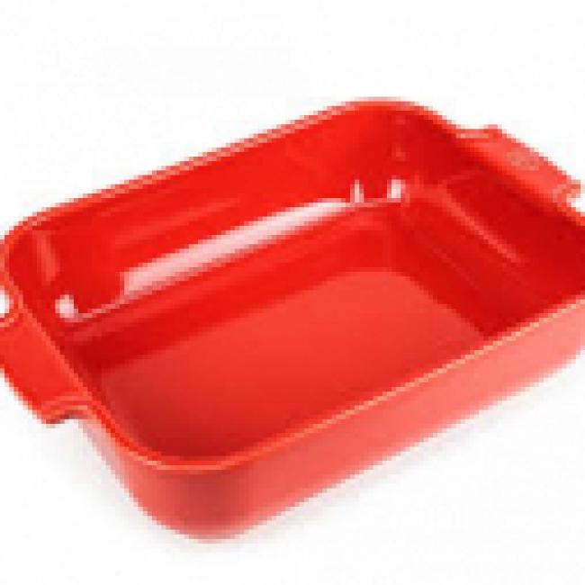 plat four rect 36cm ROUGE