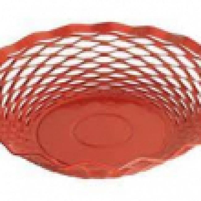 Corbeille ronde Rouge