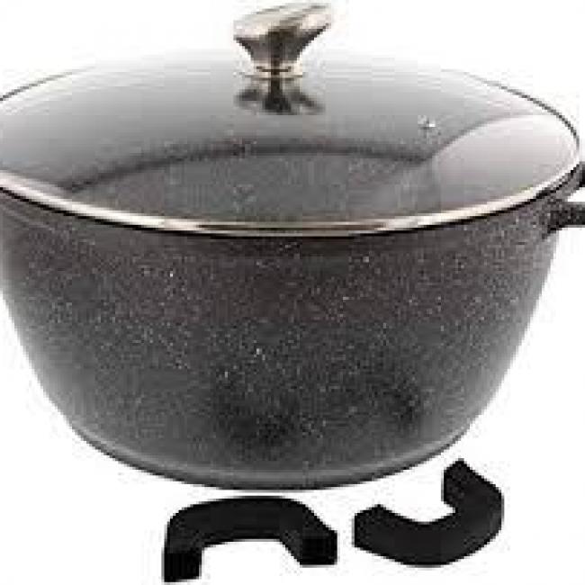 Faitout Pierre + Couv D36cm