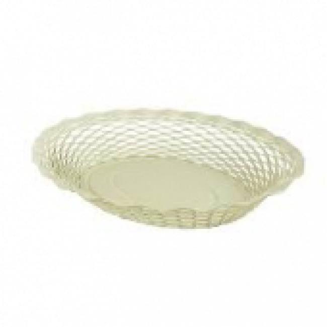 Corbeille ovale GM Blanc vanille