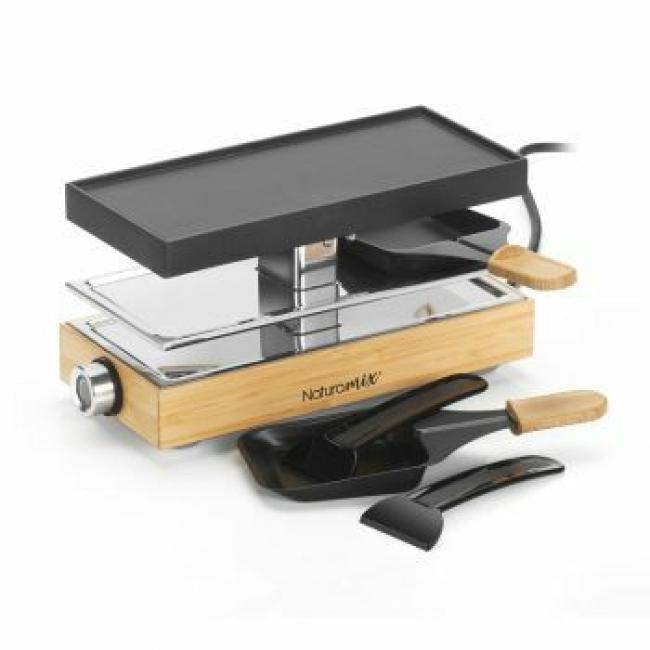 Raclette 2P 450W Base Bambou