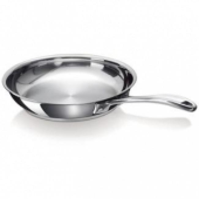 Poêle 28cm inox lisse CHEF