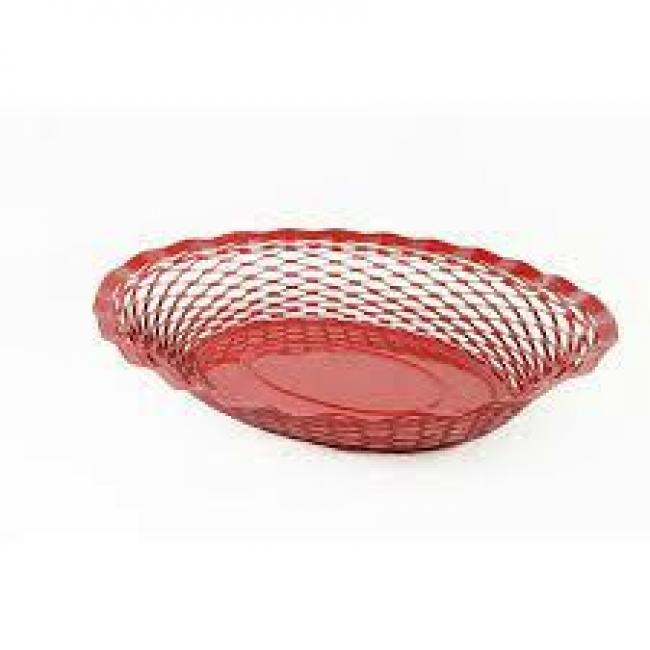 Corbeille ovale GM Rouge