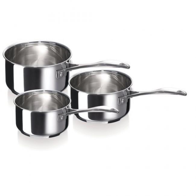 Lot 3 casseroles Inox CHEF