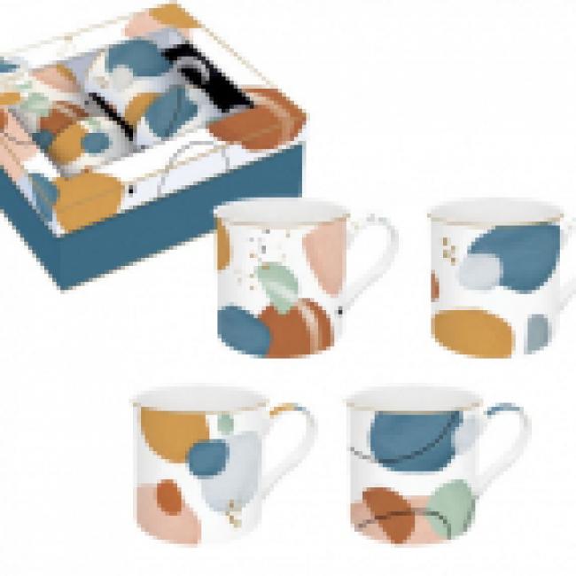 Coffret 4 mugs 30cl SHAPES