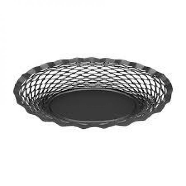 Corbeille ovale PM Noir mat