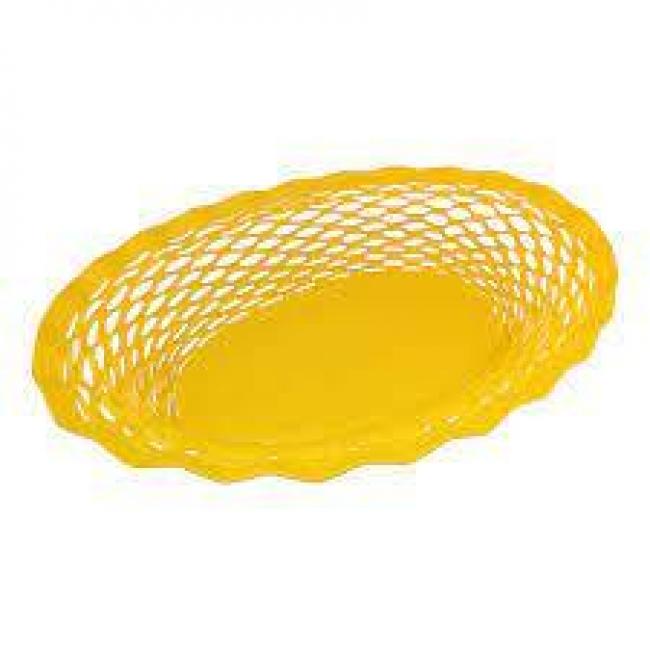 Corbeille ovale GM Jaune Pollen