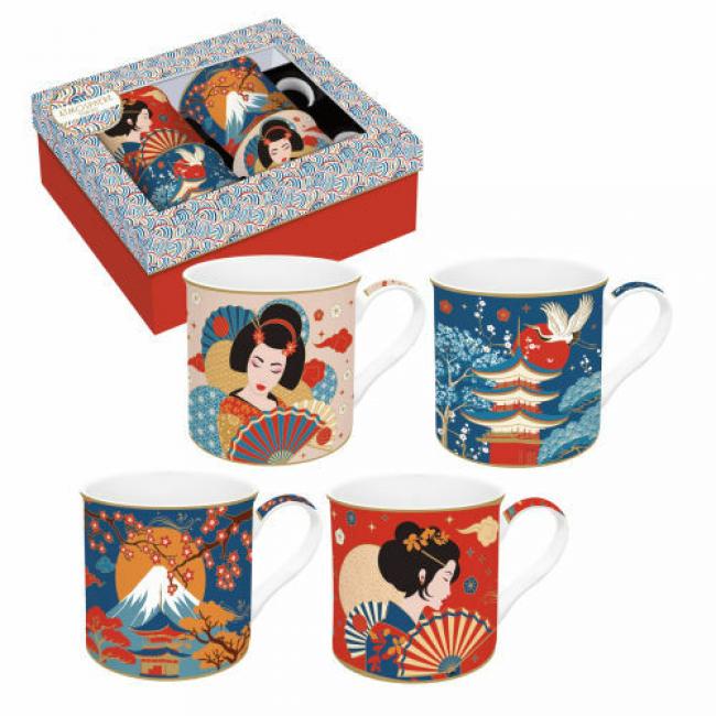 Coffret 4 mugs 30cl TOKYO