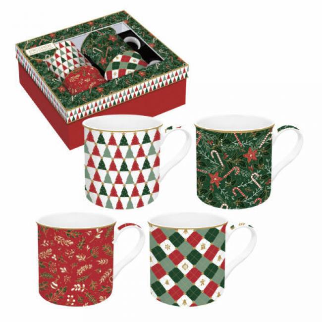 Coffret 4 mugs 30cl FANCY