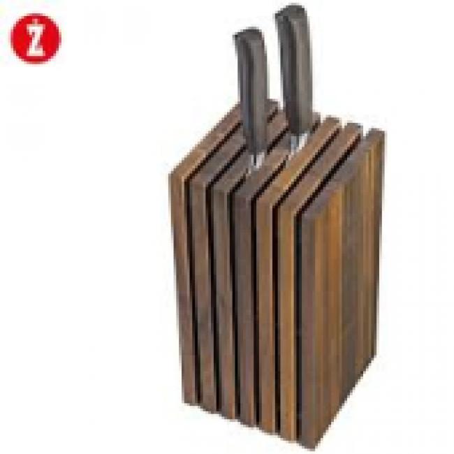 Bloc pour 12 couteaux NOYER