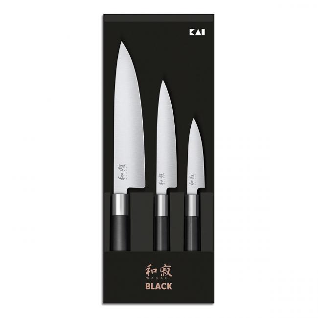 Coffret 3 couteaux WASABI