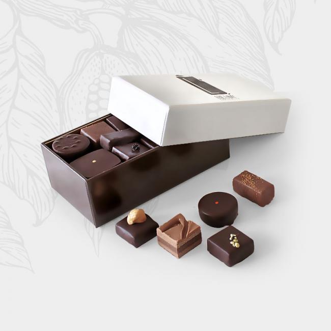 Ballotin de chocolats noirs 375g
