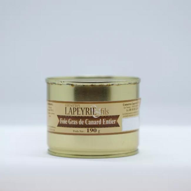 Foie gras de canard entier en boîte
