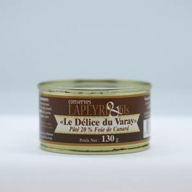 Pâté au foie de canard (20 %) : le Délice du Varay