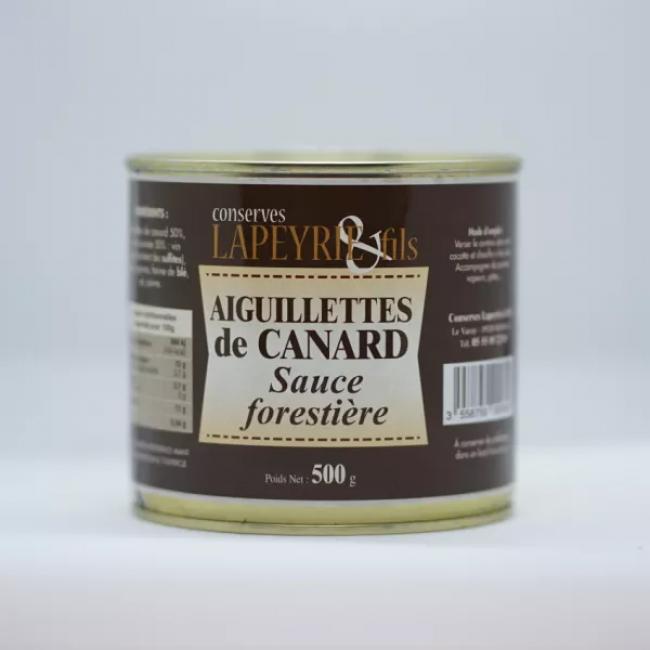 Aiguillettes de canard sauce forestière