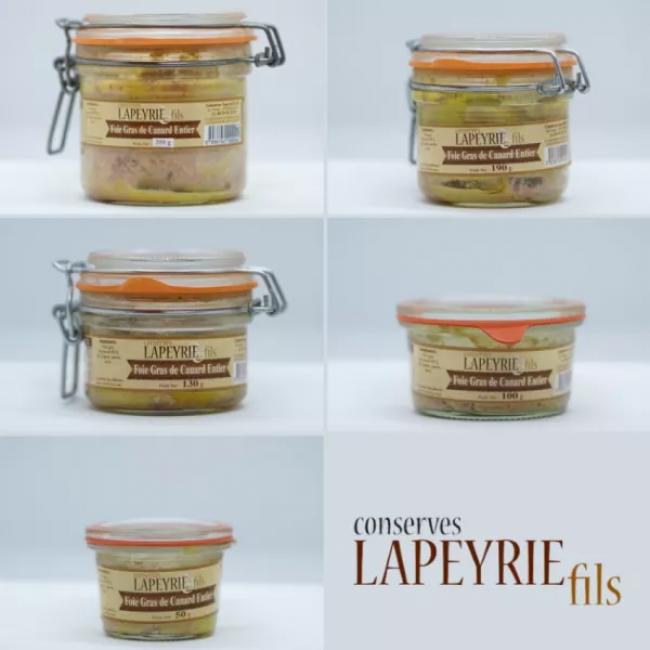 Foie gras de canard entier en bocal