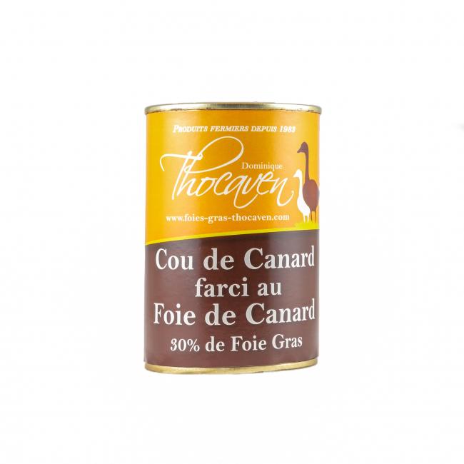 Cou de canard farci au foie gras