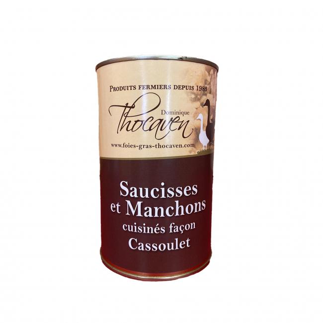 Saucisses et manchons cuisinés façon cassoulet