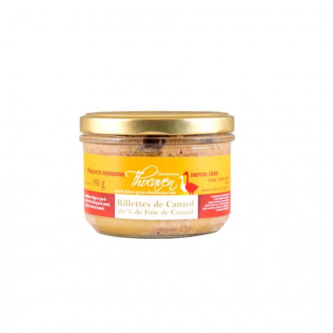 Rillettes de canard au foie de canard 20%