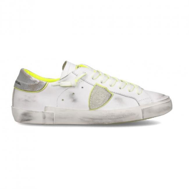 Baskets Homme Prsx Blanc et Jaune