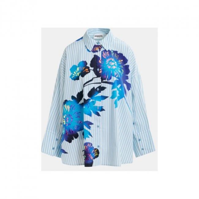 Chemise en coton à rayures