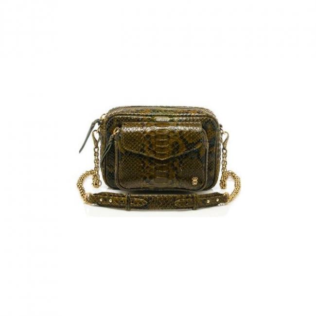 Sac Charly Python dark kaki