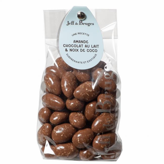 Sachet Amandes Chocolat et noix de coco 230 g