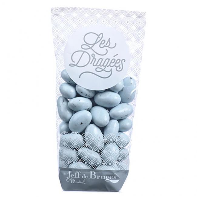 Sachet dragées amande gianduja bleu
