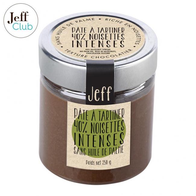 Pot de pâte à tartiner noisettes
