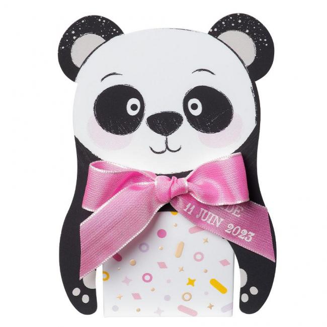 Réglisse étui confettis rose avec ruban