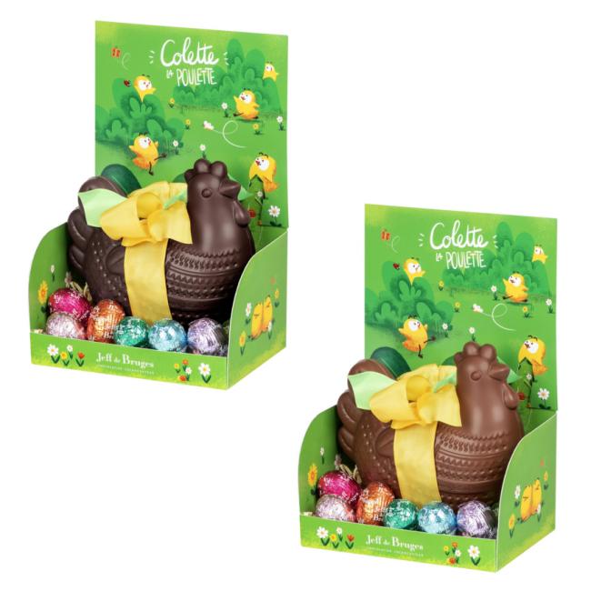 Petite poule Colette en chocolat