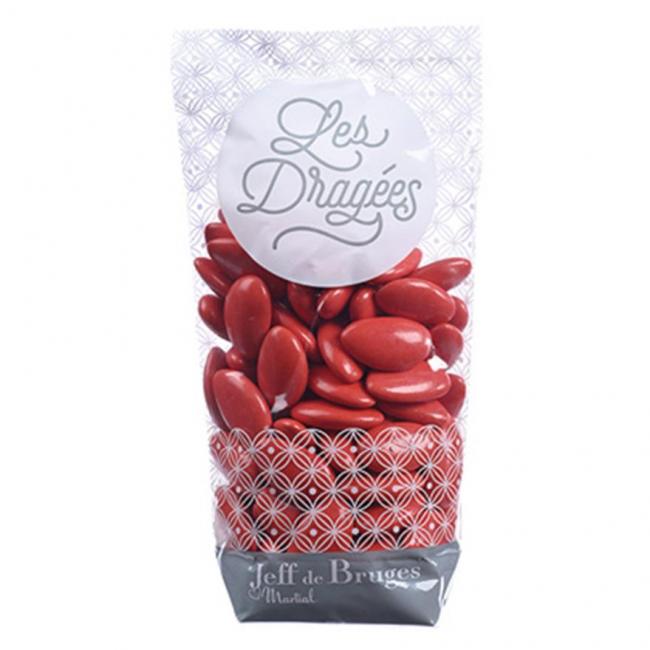 Sachet dragées amande avola Élysée rouge pastèque