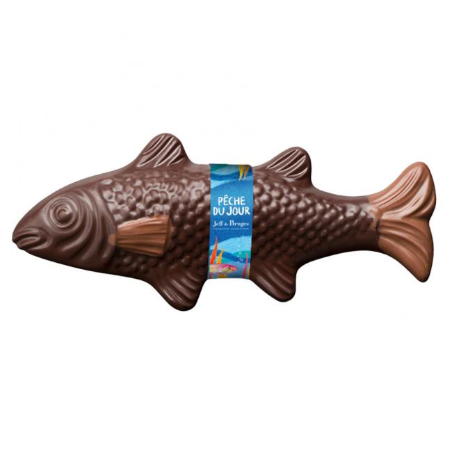 Poisson 21 cm en chocolat noir