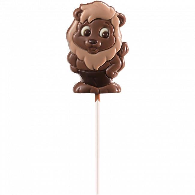 Choco'Cette - Sucette lion Chocolat au lait