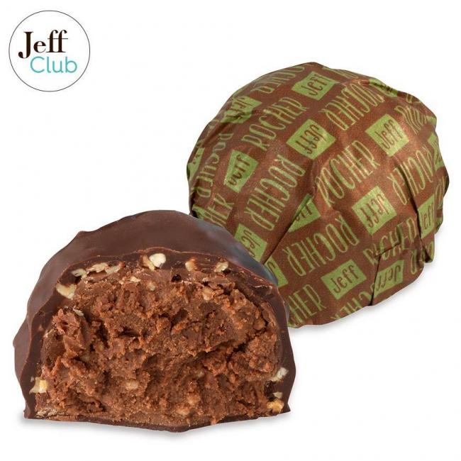 Rocher Chocolat Noir au Praliné Noisettes - Marron