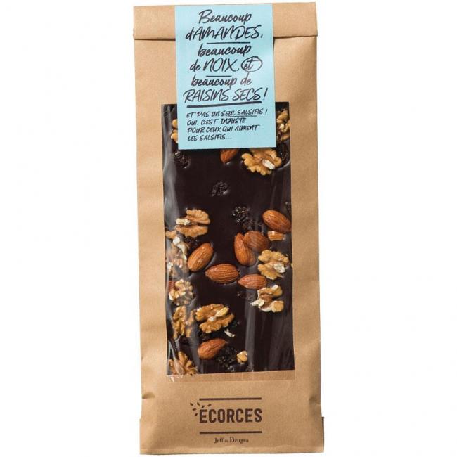 Écorce chocolat noir mendiant gourmand