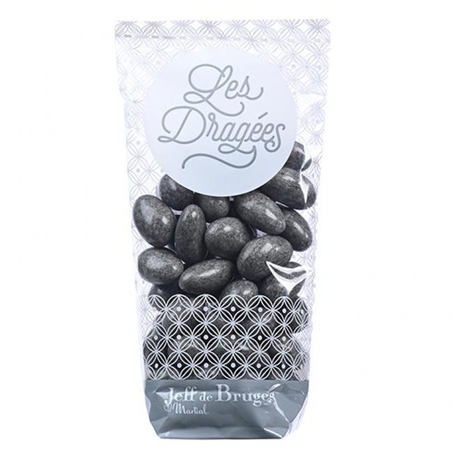 Sachet dragées amande gianduja gris