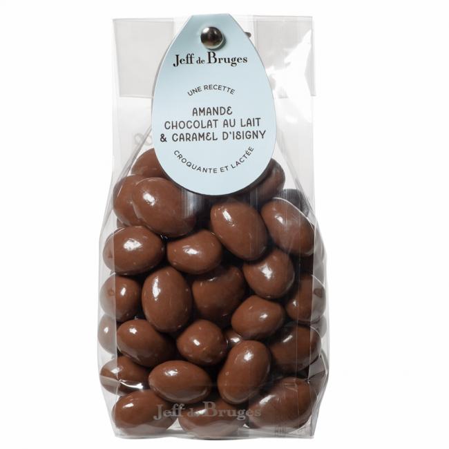Sachet amandes chocolat et caramel 230g