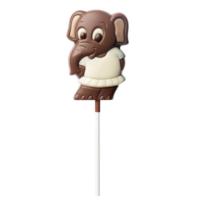 Choco'Cette - Sucette éléphant Pénélope Chocolat au Lait