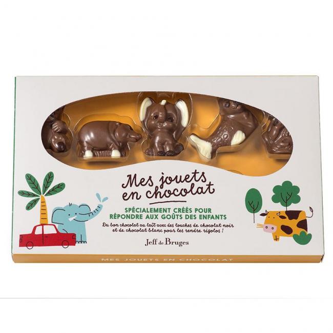Boite Choco'Jouets Zoo en chocolat au lait