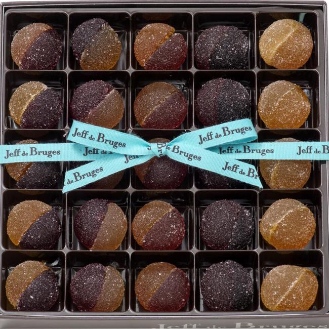 Boite 25 pâtes de fruits duos
